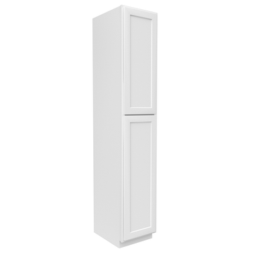 Slim Shaker Oatmeal - Single Door Pantry Cabinets - 18