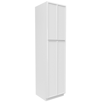 Slim Shaker Oatmeal - Double Door Pantry Cabinets - 24"W x 96"H x 24"D - Pre Assembled