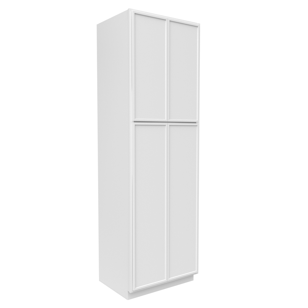Slim Shaker Oatmeal - 30 Inch Double Door Pantry Tall Cabinet - 30