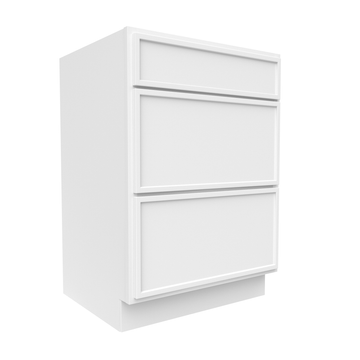 Slim Shaker Oatmeal - Vanity Drawer Base Cabinets - 24