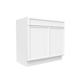 RTA - Slim Shaker Oatmeal - Vanity Sink Base Cabinets - 36"W x 34.5"H x 21"D