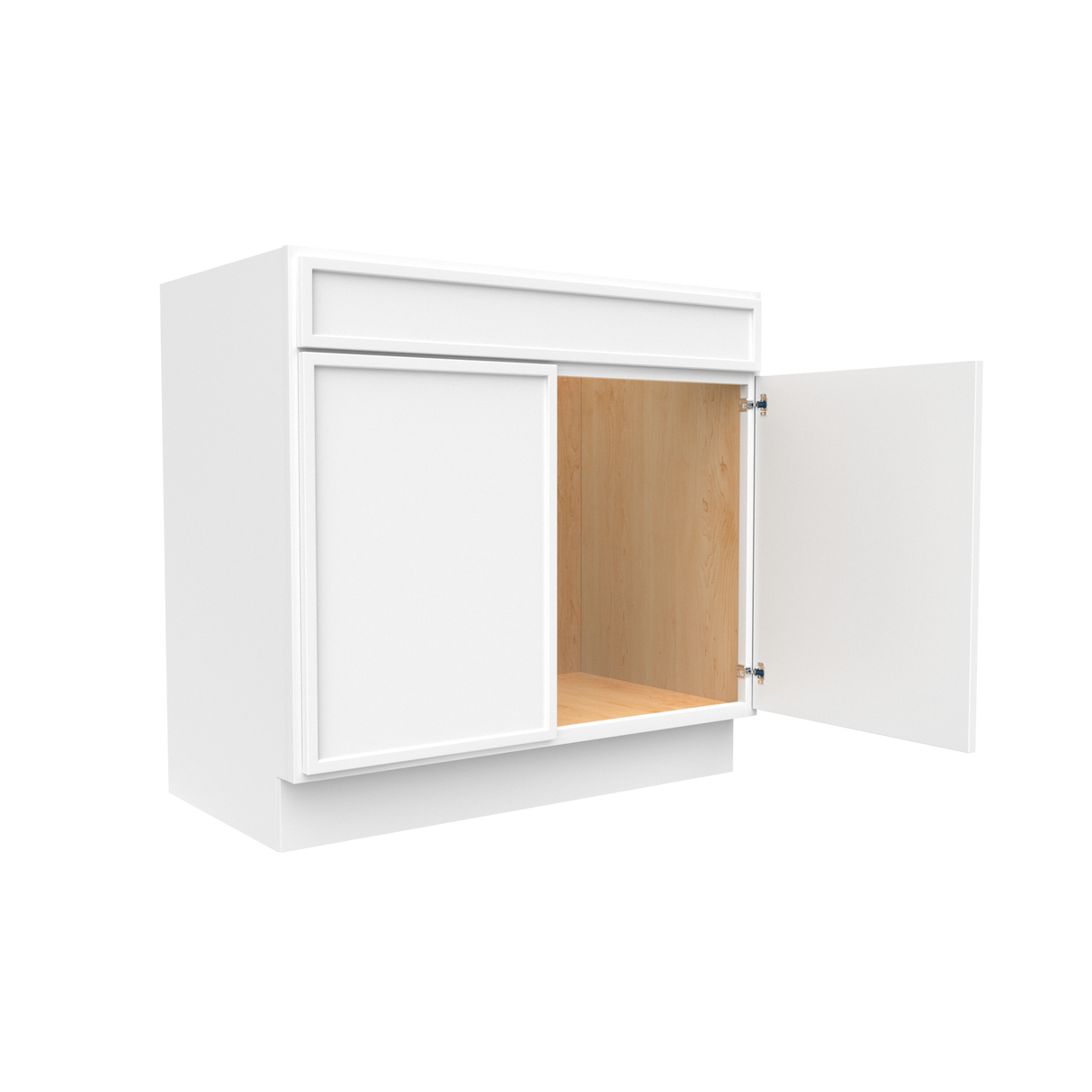 RTA - Slim Shaker Oatmeal - Vanity Sink Base Cabinets - 36"W x 34.5"H x 21"D