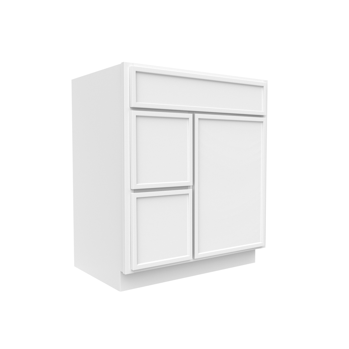 RTA - Slim Shaker Oatmeal - Vanity Sink Drawer Base Cabinets - 30"W x 34.5"H x 21"D - SSO-VSD30R