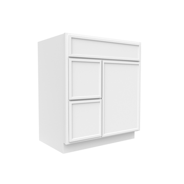 RTA - Slim Shaker Oatmeal - Vanity Sink Drawer Base Cabinets - 30