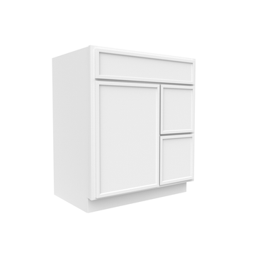 Slim Shaker Oatmeal - Vanity Sink Drawer Base Cabinets - 30