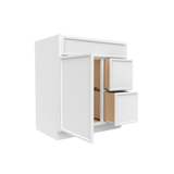 RTA - Slim Shaker Oatmeal - Vanity Sink Drawer Base Cabinets - 30"W x 34.5"H x 21"D - SSO-VSDC30R