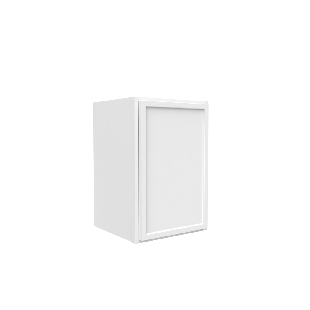 Slim Shaker Oatmeal - 12 Inch Height Single Door Wall Cabinet - 12