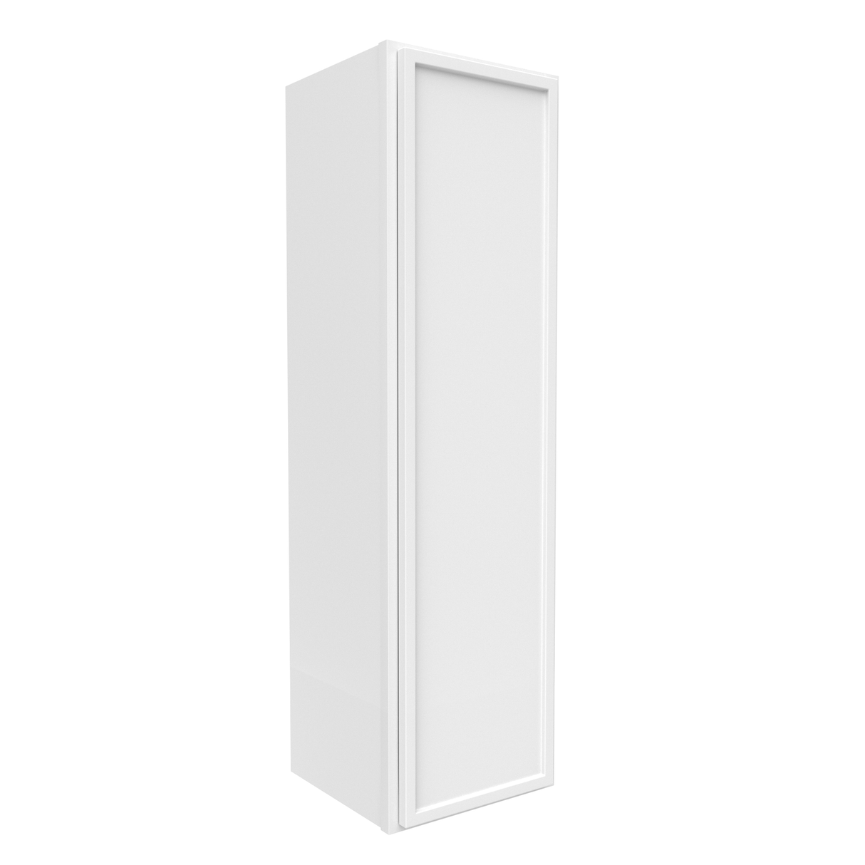 RTA - Slim Shaker Oatmeal - 42"Height Single Door Wall Cabinets - 12"W x 42"H x 12"D
