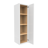 RTA - Slim Shaker Oatmeal - 42"Height Single Door Wall Cabinets - 12"W x 42"H x 12"D