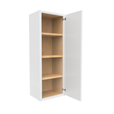 RTA - Slim Shaker Oatmeal - 42"Height Single Door Wall Cabinets - 15"W x 42"H x 12"D