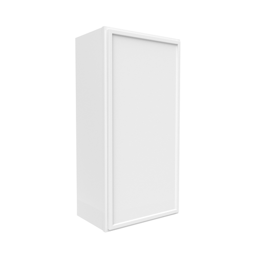 Slim Shaker Oatmeal - 18 Inch Height Single Door Wall Cabinet - 18
