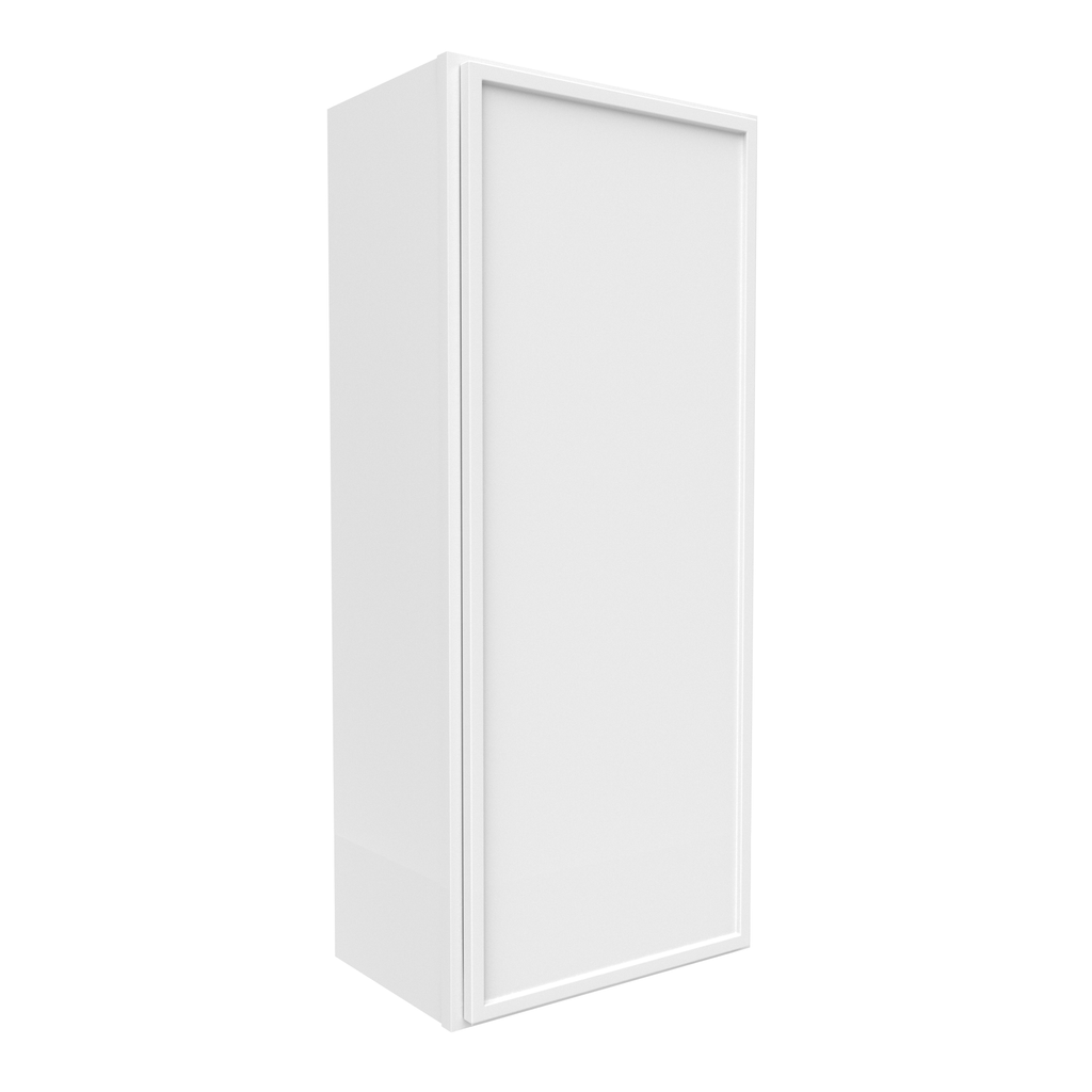 Slim Shaker Oatmeal - 18 Inch Height Single Door Wall Cabinet - 18