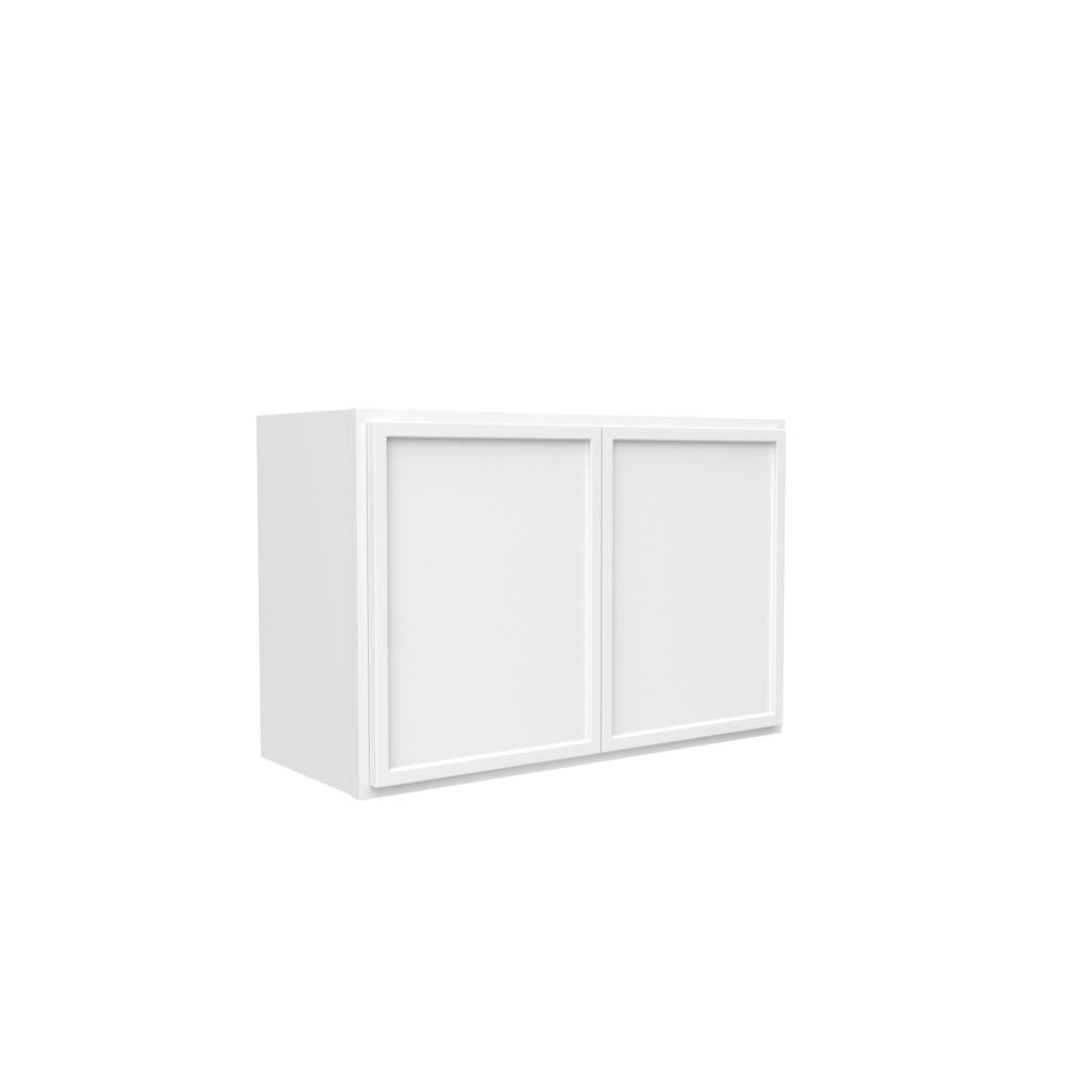 Slim Shaker Oatmeal - 27 Inch Height Double Door Wall Cabinet - 27