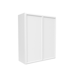 RTA - Slim Shaker Oatmeal - 36"Height Double Door Wall Cabinets - 30"W x 36"H x 12"D