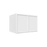 RTA - Slim Shaker Oatmeal - 24"Deep Double Door Wall Cabinets - 36"W x 24"H x 24"D