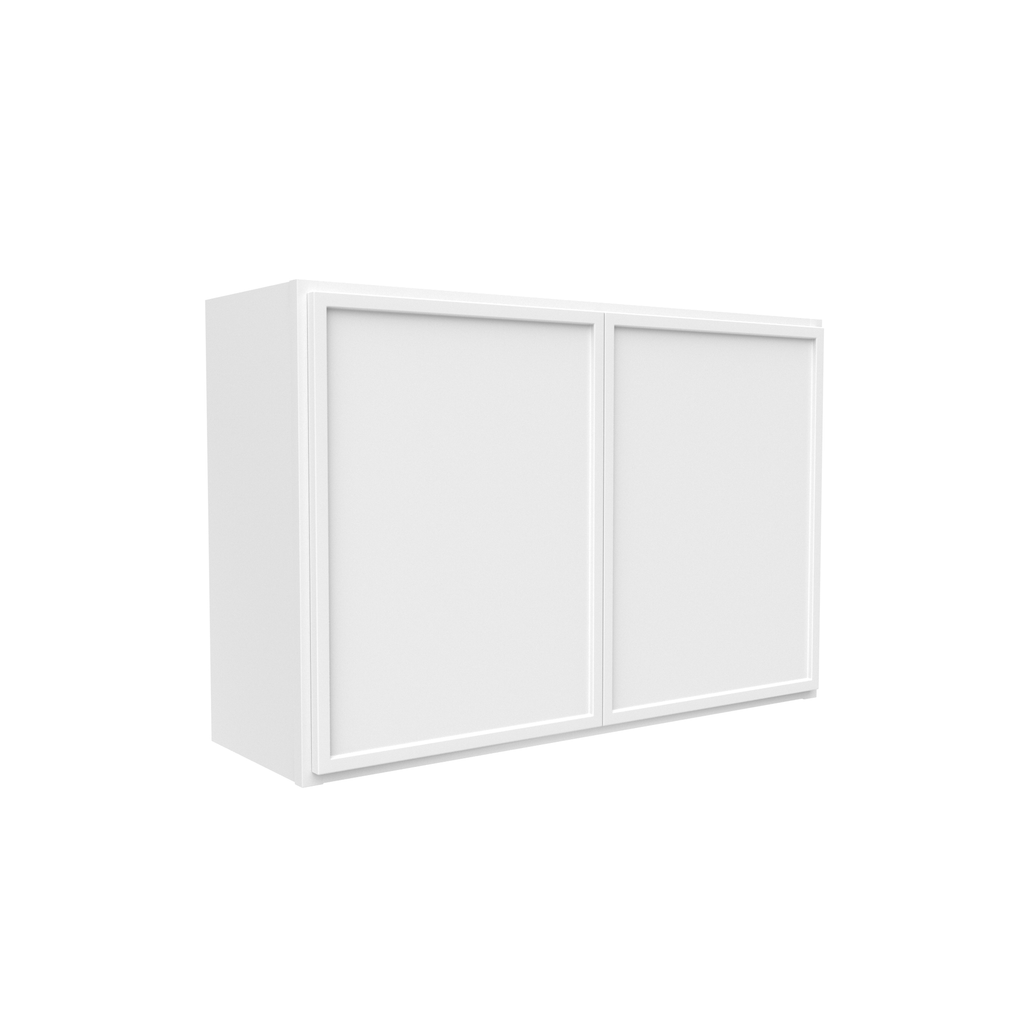 Slim Shaker Oatmeal - 36 Inch Height Double Door Wall Cabinet - 36