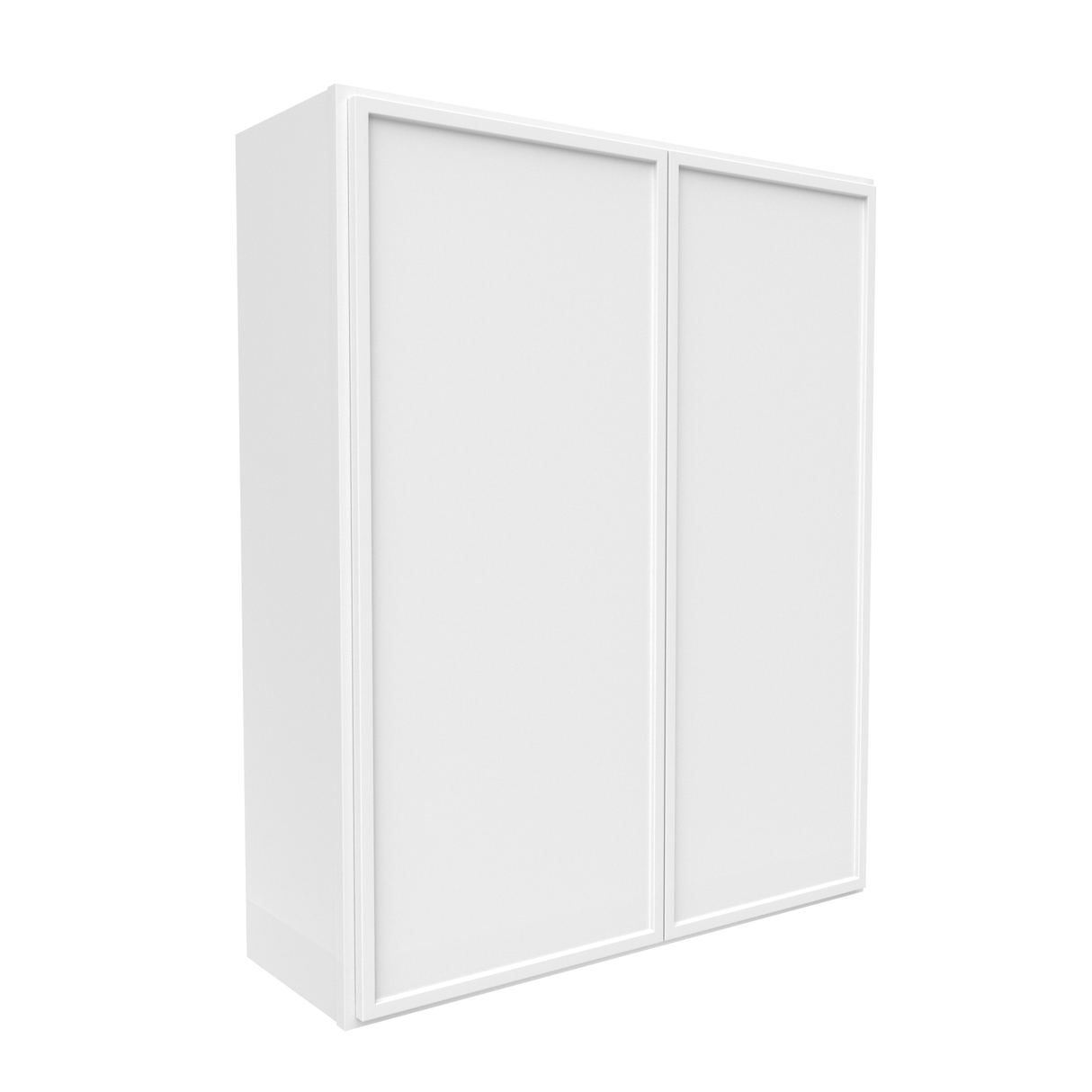 RTA - Slim Shaker Oatmeal - 42"Height Double Door Wall Cabinets - 36"W x 42"H x 12"D