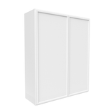 RTA - Slim Shaker Oatmeal - 42"Height Double Door Wall Cabinets - 36"W x 42"H x 12"D