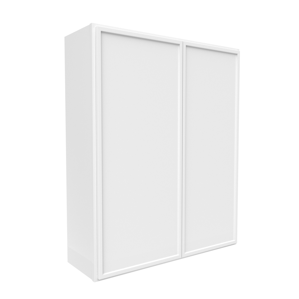 Slim Shaker Oatmeal - 36 Inch Height Double Door Wall Cabinet - 36