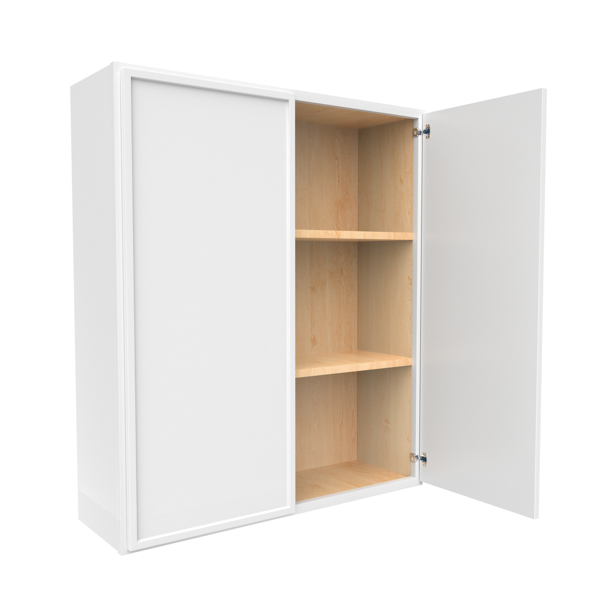 RTA - Slim Shaker Oatmeal - 42"Height Double Door Wall Cabinets - 36"W x 42"H x 12"D