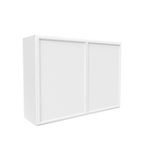 RTA - Slim Shaker Oatmeal - 30"Height Double Door Wall Cabinets - 42"W x 30"H x 12"D