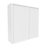 RTA - Slim Shaker Oatmeal - 42"Height Double Door Wall Cabinets - 42"W x 42"H x 12"D