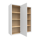 RTA - Slim Shaker Oatmeal - Wall Blind Corner Cabinets - 36"W x 42"H x 12"D