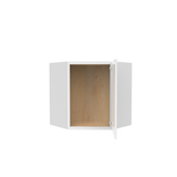 RTA - Slim Shaker Oatmeal - Diagonal Corner Wall Cabinets - 24"W x 18"H x 12"D - SSO-WDC2418