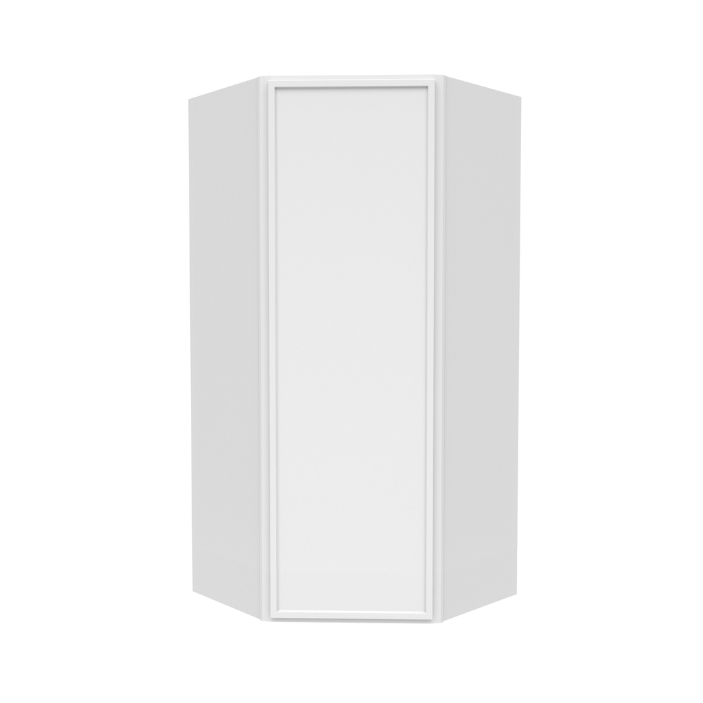 RTA - Slim Shaker Oatmeal - Diagonal Corner Wall Cabinets - 24