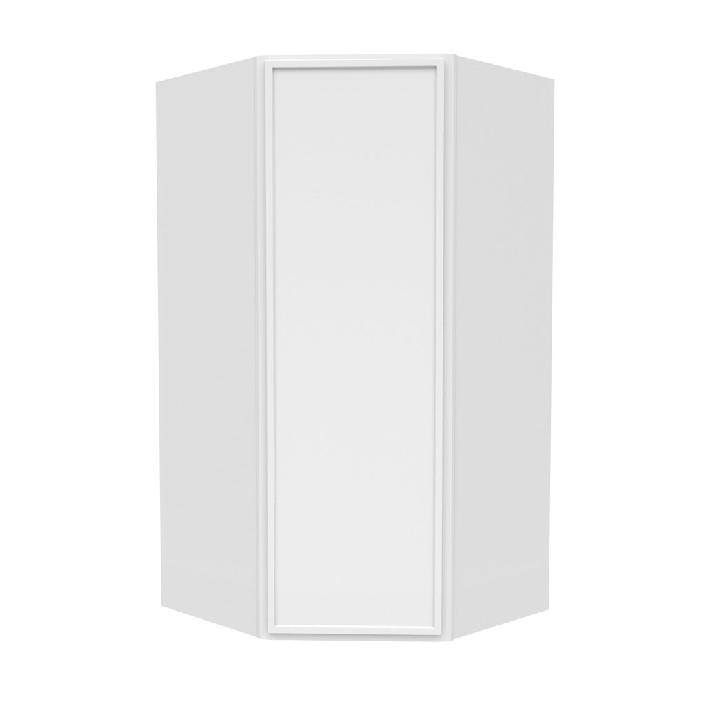 RTA - Slim Shaker Oatmeal - Diagonal Corner Wall Cabinets - 27