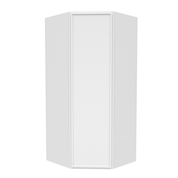 Slim Shaker Oatmeal - Diagonal Corner Wall Cabinets - 27