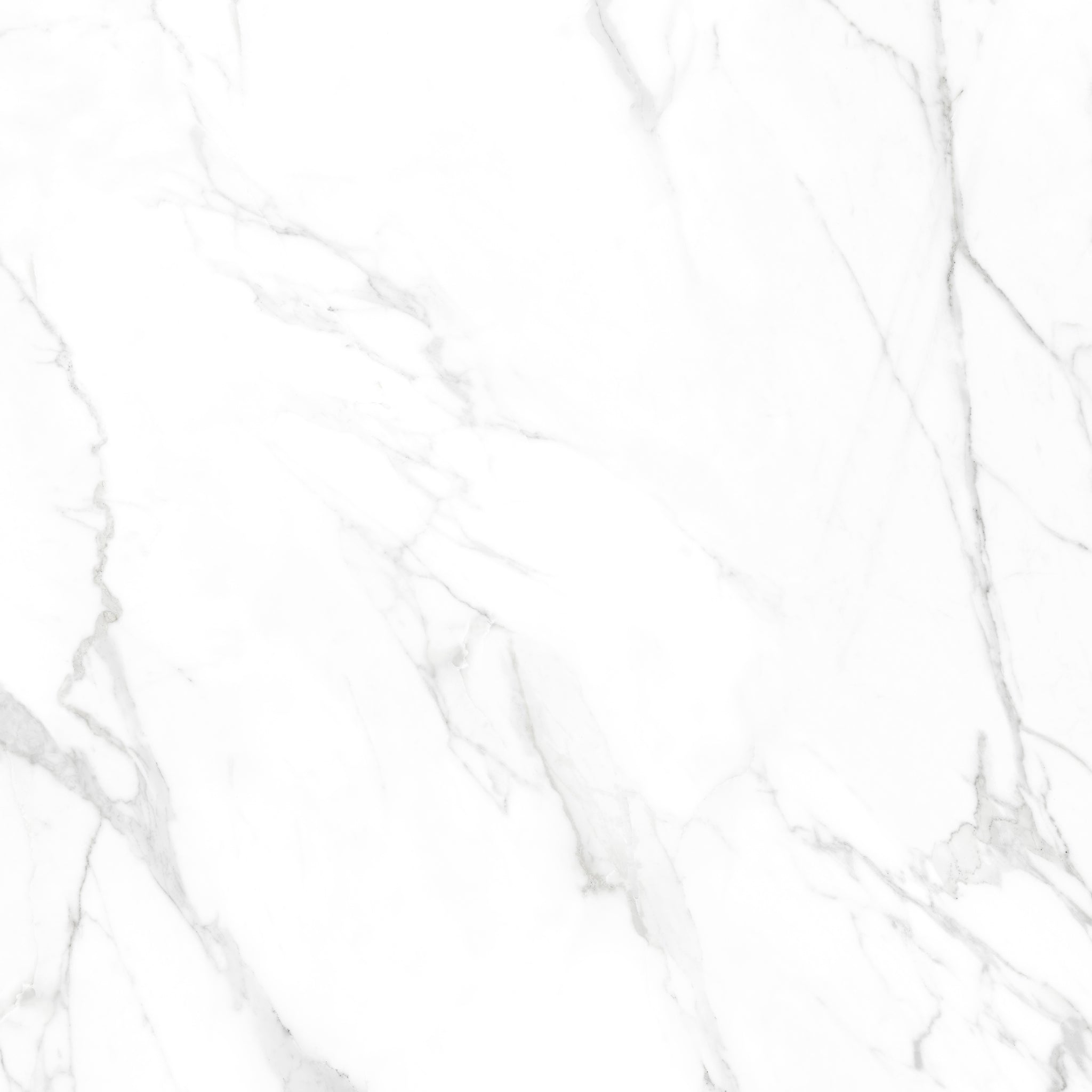 Statuario Vivian 48 in. x 48 in. x 8.5 mm Thickness, Polished Marble Look High Glossy Finish Porcelain Tile - 1 PCS