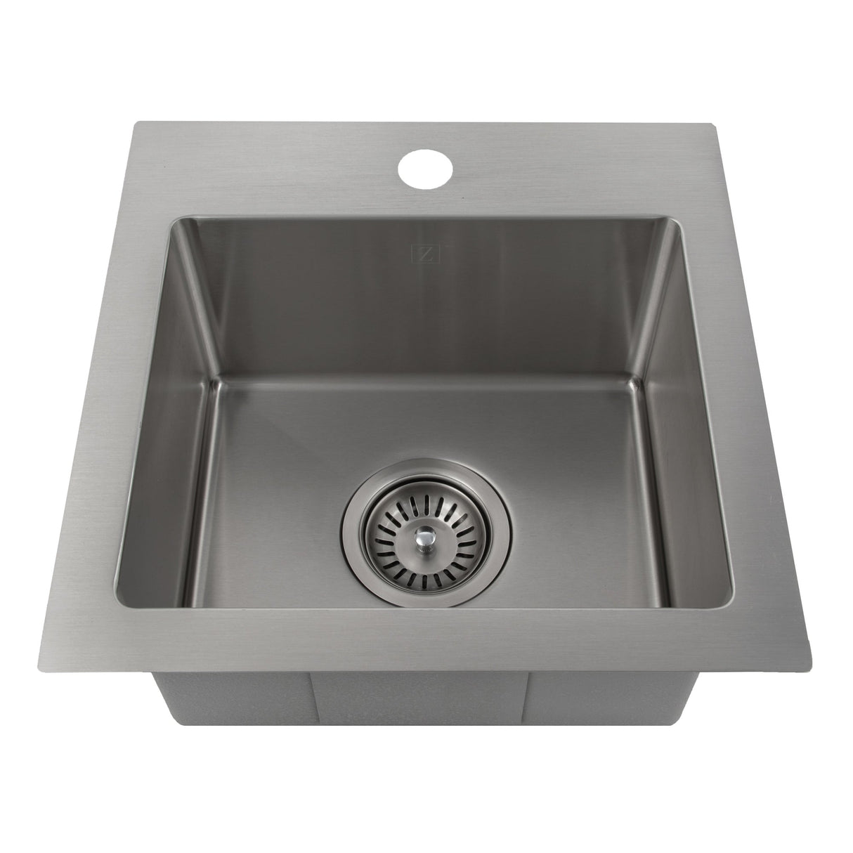 ZLINE 15 in. Donner Topmount Single Bowl Bar Kitchen Sink in Stainless Steel (STS-15)