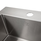 ZLINE 15 in. Donner Topmount Single Bowl Bar Kitchen Sink in Stainless Steel (STS-15)