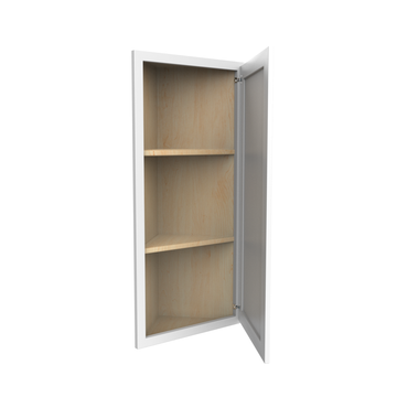 Angle Wall Cabinet - 12W x 36H x 12D - Aria White Shaker - RTA