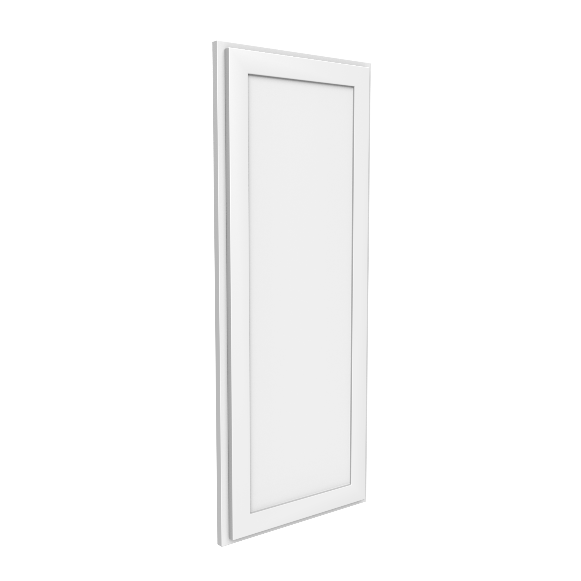 Angle Wall Cabinet - 12W x 42H x 12D - Aria White Shaker - RTA