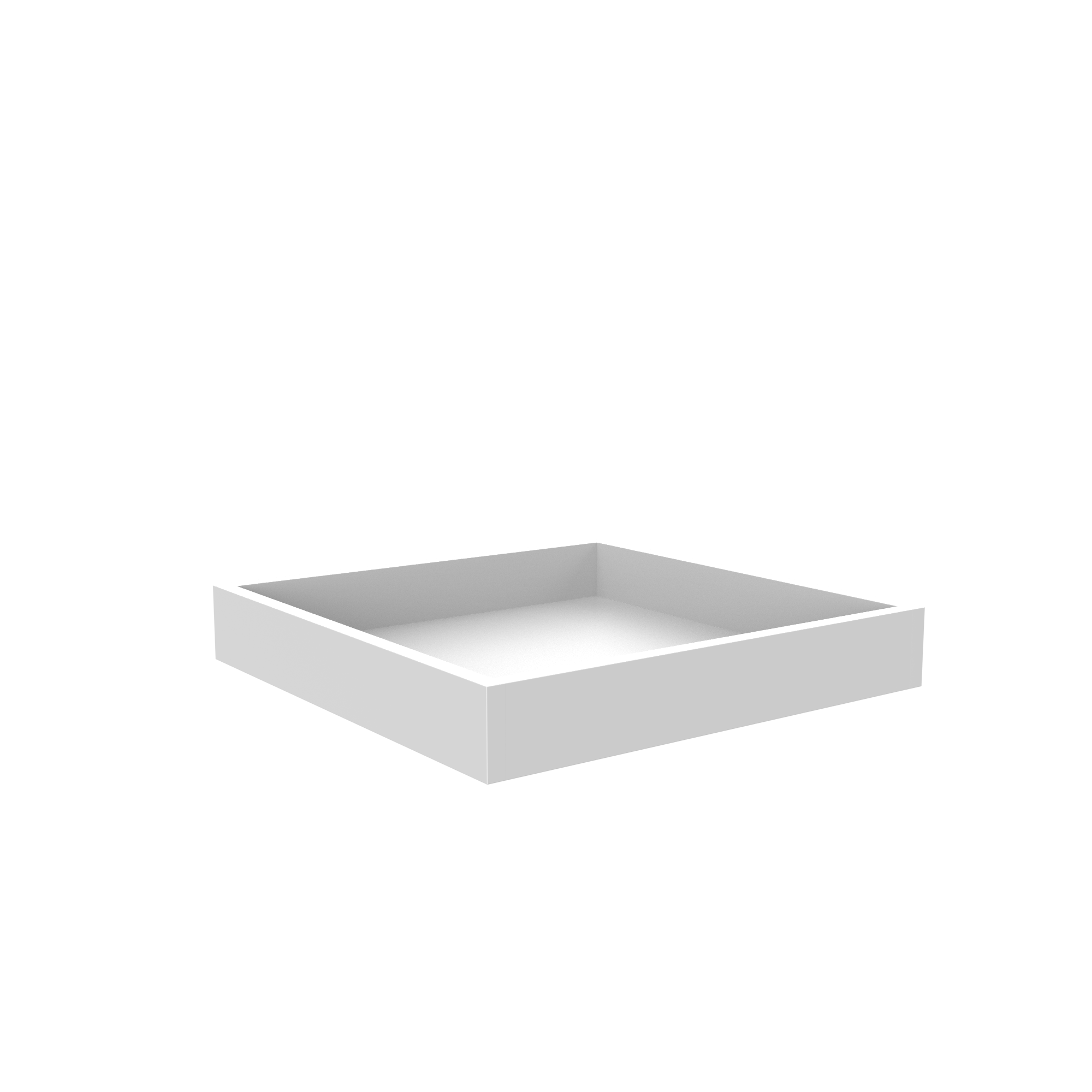 Roll Out Tray for Cabinets - Fits B21 - Aria White Shaker Cabinet - RTA