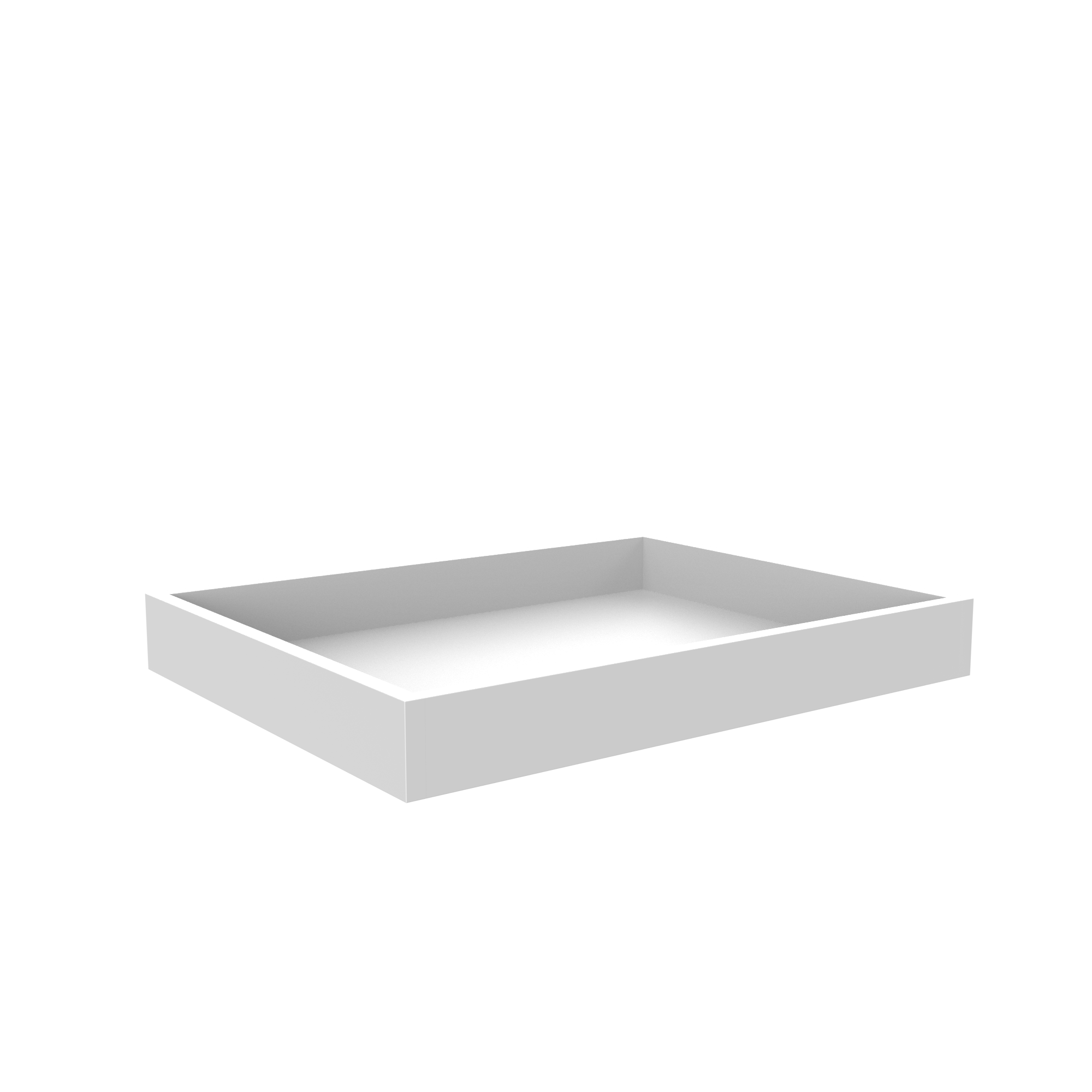 Roll Out Tray for Cabinets - Fits B27 - Aria White Shaker Cabinet - RTA