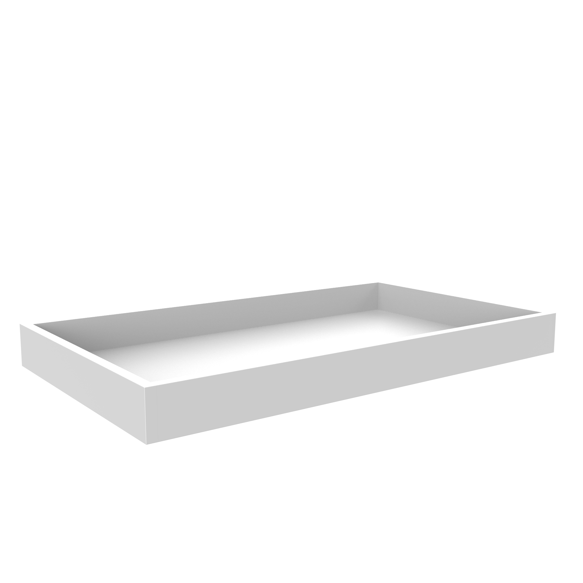 Roll Out Tray for Cabinets - Fits B36 - Aria White Shaker Cabinet - RTA