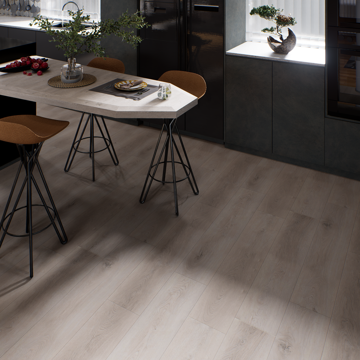 Luxury Vinyl Plank - West Chelsea With Square Edge - 4' x 7-1/4" x 2mm, 12 Mil Wear Layer -  District Pro collection