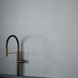 Element Ice Chevron Glossy Glass Mosaic