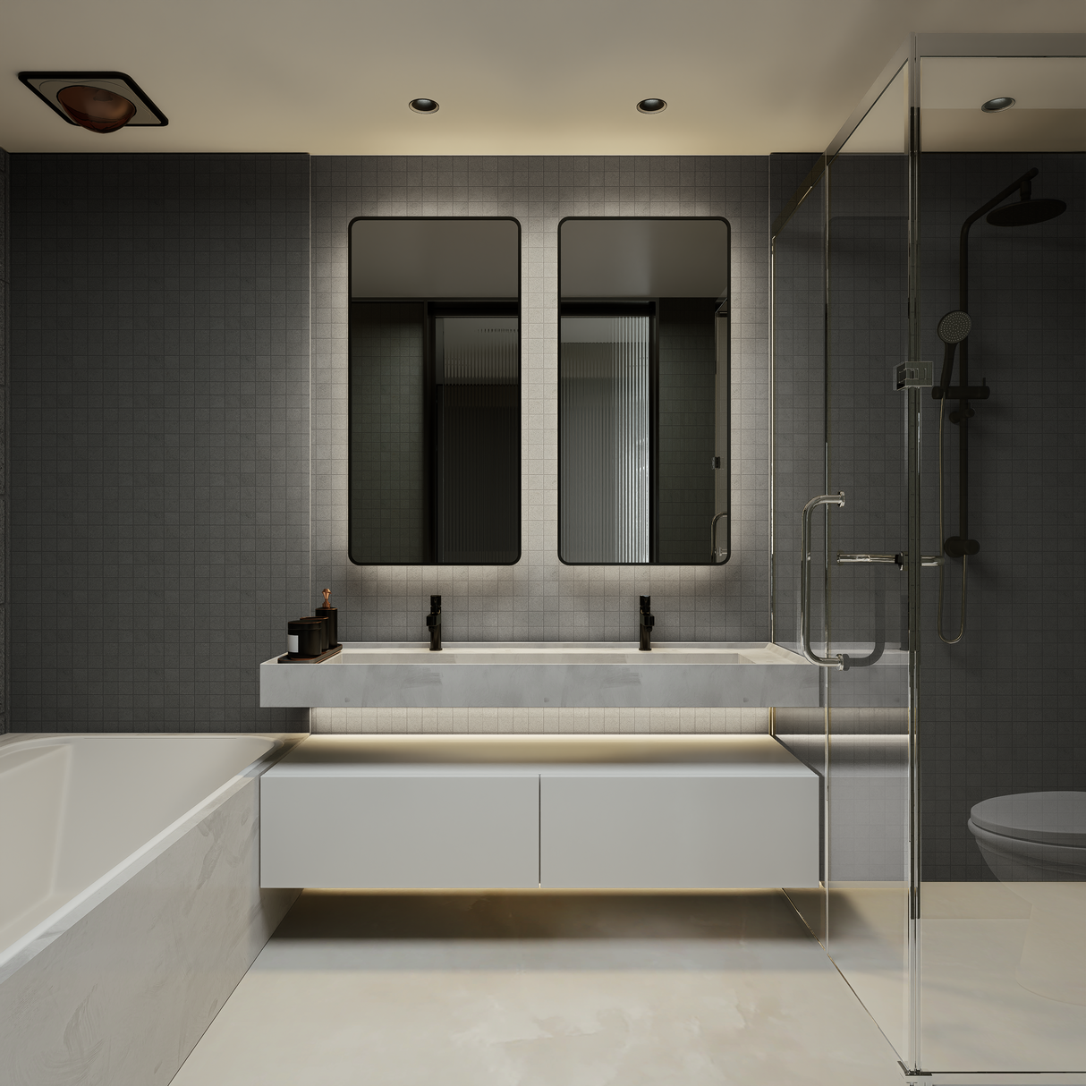 2 x 2 in Artifact Umber Matte Glazed Porcelain Mosaic