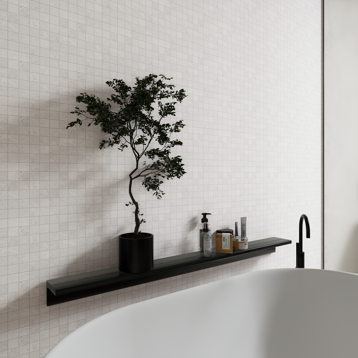 2 x 2 in Coliseo Pearl Matte Glazed Porcelain Mosaic