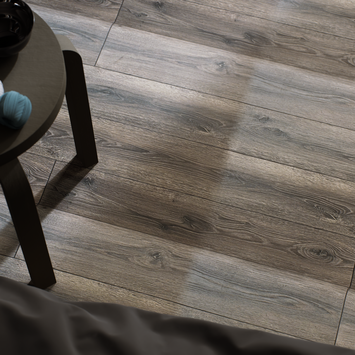 SPC Rigid Core Plank Espresso Flooring, 9" x 60" x 6.5mm, 22 mil Wear Layer