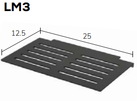 TI-Shelf Line Tsac11 Lm3 Alu Black-Mat