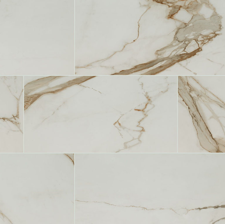 12" X 24" Calacatta Marbella Luxury Vinyl Tile (19.37 Sq Ft/Box)