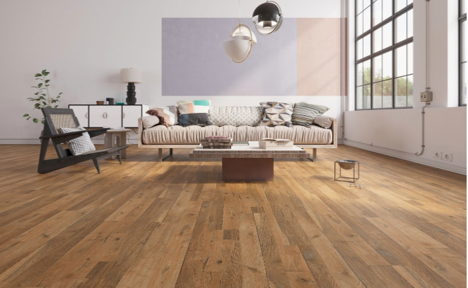 SPC Luxury Vinyl Flooring, Click Lock Floating, Oak Rhapsody, 7" x 48" x 5mm, 12 mil Wear Layer - Bambino Collections (23.64SQ FT/ CTN)