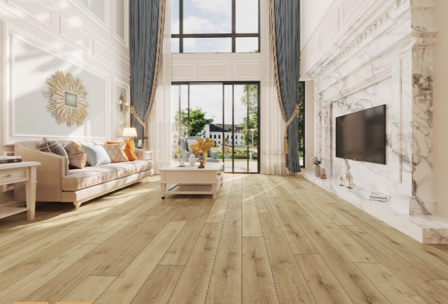 SPC Luxury Vinyl Flooring, Click Lock Floating, Lumber Yard, 7" x 48" x 5mm, 12 mil Wear Layer - Bambino Collections (23.64SQ FT/ CTN)