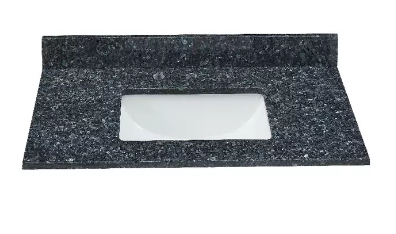 Blue Pearl Granite Rectangular Bathroom Vanity Sink Top