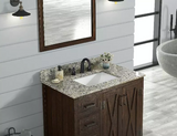 Santa Cecilia Light Granite Rectangular Bathroom Vanity Sink Top